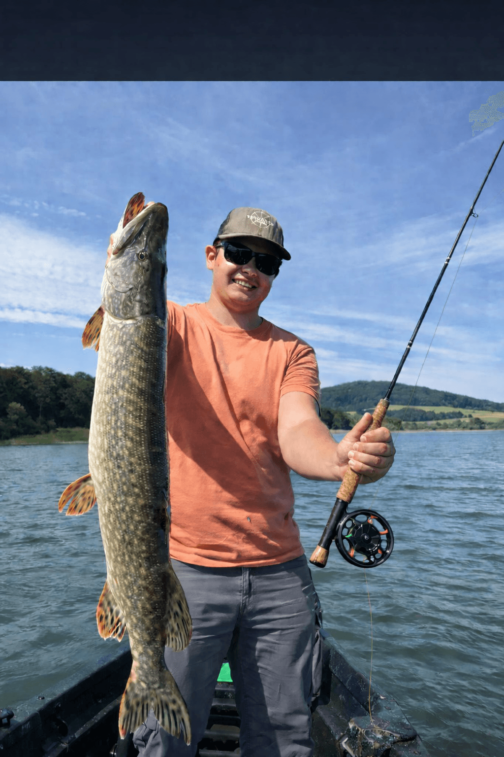 Lac de Madine — Brochet à la mouche